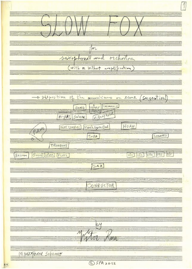 First page of Slow Fox