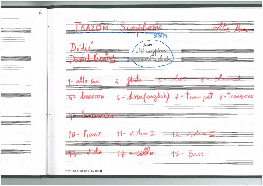 First page of Trazom Simphonie
